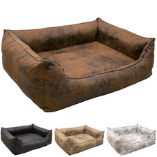 CopcoPet Hundebett Hundekissen Hundesofa Emma Wildlederoptik Orthopädisch Visco
