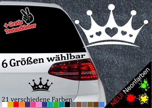 Aufkleber krone mit - aufkleber, -6