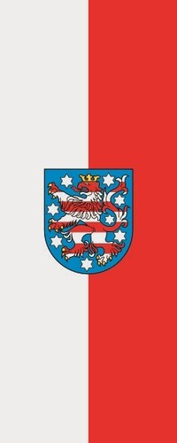 Fahne flagge thüringen - fahne, im