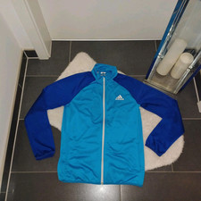 Adidas Sportjacke S 36 38 Türkis blau laufjacke 176 TopZustand