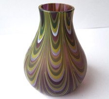 Jugendstil Glas Vase, wohl