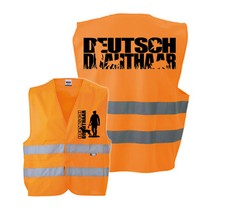 WWILJAGD Weste Warnweste DEUTSCH DRAHTHAAR Jagdhund Jagd WILSIGNS Siviwonder