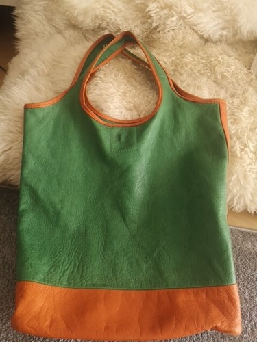 Schultertasche groß grün - schultertasche, groß,