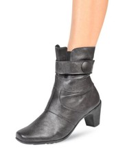 Theresia M. Stiefeletten Damen Schuhe Stiefel anthrazit Leder 5,5 8 8,5