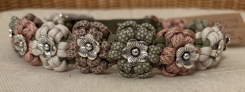 Hundehalsband blumendesign - hundehalsband, im
