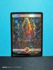 FOIL FULLART Mountain / Gebirge - MTG Magic