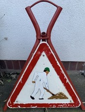 Alt Schild Baustelle Bau