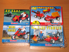 FISCHERTECHNIK GO CART, STARTER, MINI TRIKE, FIRE FIGHTER NEUWERTIG KOMPLETT 😊