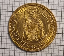 1 Gold Dukat Hl. Wenzel, Tschechoslowakei 1933 vz-st Sammlerstück