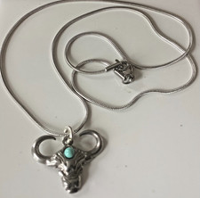 Edelstahl- Halskette  " BÜFFELKOPF "