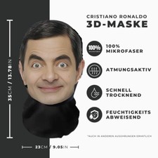 Realistische Rowan Atkinson  3D-Druck Vollgesichtsmaske – Atmungsaktiv, leicht