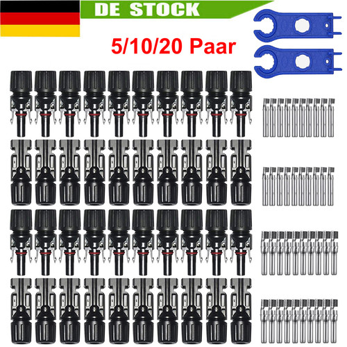 20paar solarstecker für mc4 - 5-20paar,