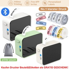 Pristar P15 Bluetooth Etikettendrucker Thermodrucker Drahtlos Aufkleber Drucker
