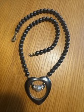 Orig Blutstein Kette Herz Swarovski Hingucker Top Dirndl Tracht Bad Gastein Perl