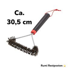 Weber Dreiseitige Grillbürste Kunststoff Edelstahlborsten Länge 30,5 cm Grill