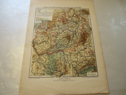 Landkarte provinz hessen - landkarte,