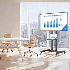 TV-Ständer Mobiler TV-Ständer Mehrzweck 32-70 Zoll Mobiler Schwarz TV-Ständer