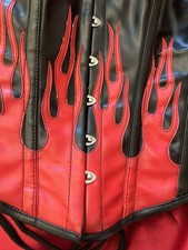 Sexy Echte Leder Corsage