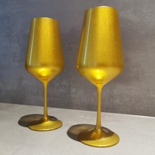 Weingläser 450ml gold - gold, matt