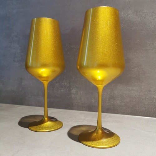 Weingläser 450ml gold matt - weingläser,