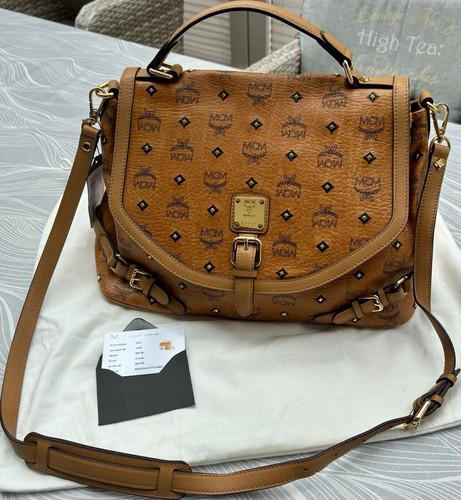 Mcm schultertasche cognac - schultertasche,