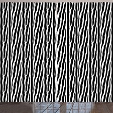 Zebra Druck Rustikale Gardine