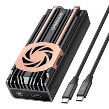 USB 4 Festplattengehäuse für M.2 nvme PCIe 4x SSD Thunderbolt 4 40Gbps Lüfter