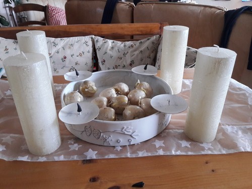 Adventskranz blech weihnachten - blech,
