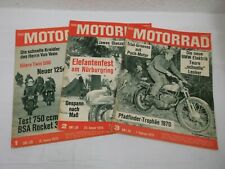 70er 3 Motorrad Magazine Zeitschriften Nr. 1,2 und 3 Januar Februar 1970 70s