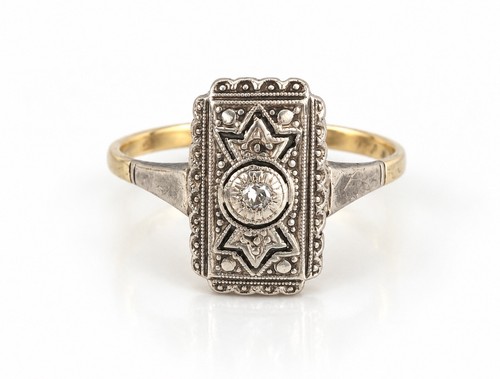 Vintage ring art - art-déco, größe