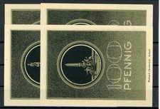 Erfurt 4 Scheine Notgeld /