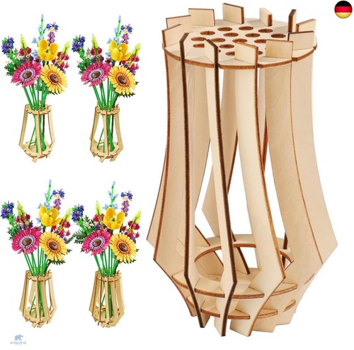 Stück holzvase fürblumen - 1,