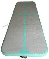 FBSPORT Airtrack Matte Aufblasbar 3m, Verdickt 10cm mit Luftpumpe  Light Green