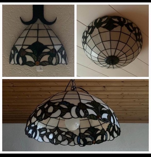 Set aus bunten tiffany lampen - set,