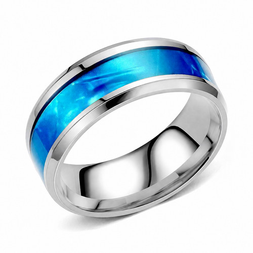 Edelstahl ring mit - mit, inlay