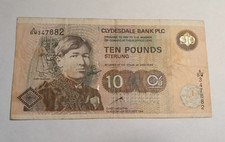 £10 Pound Bank of Scotland PLC (Clydesdale) 12.10.1999!