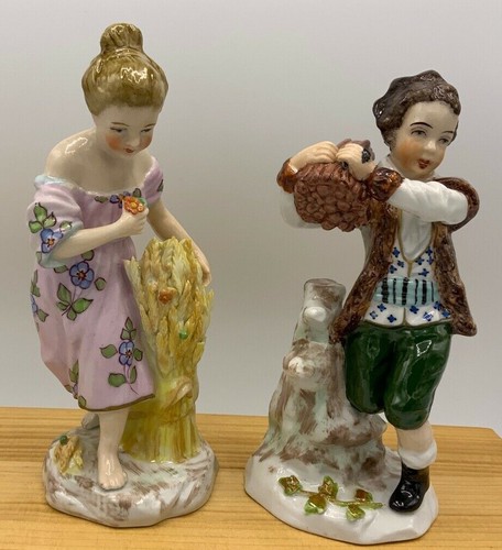 Zwei porzellanfiguren mann - ,