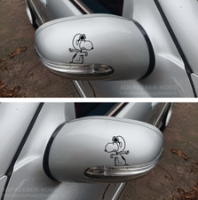 2x Aufkleber Snoopy Baron 6cm