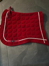 Barockschabracke Antik Rot Mit Silber Bordüre