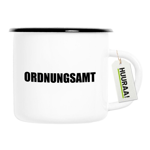 Emaille tasse ordnungsamt - emaille,
