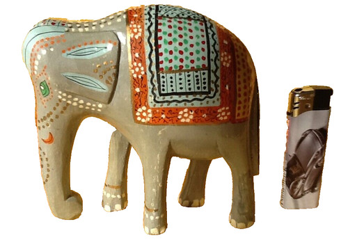 Elefant figur farbiger - figur,