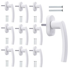 10x Fenstergriff weiß Aluminium Balkontürgriff Fensterolive Fensterklinke Griff
