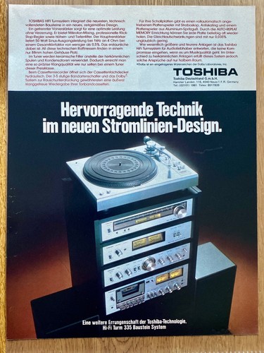 Toshiba hifi stereoanlage turm - toshiba,