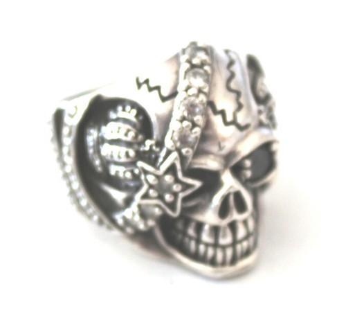 Bikerschmuck ring totenkopf - ring,