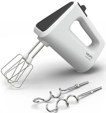 Krups Handmixer 3 Mix 4000 450W Weiß Edelstahl Turbo Knethaken