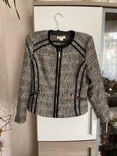 eleganter Blazer Business Jacke für Damen Gr. 44 v. H&M Boucle Optik