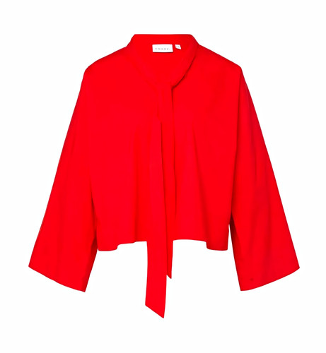 Comma damen bluse 2xl rot - 2xl,