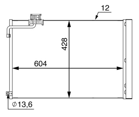 Mahle 000s kondensator - mahle, 51