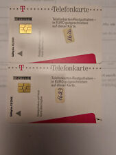 Telefonkarte 2 Umtauschkarten Telekom Telefonzelle Münztelefon