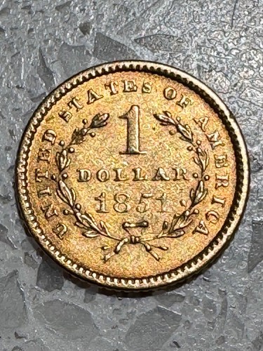 Usa dollar goldmünze 1851 - 1,